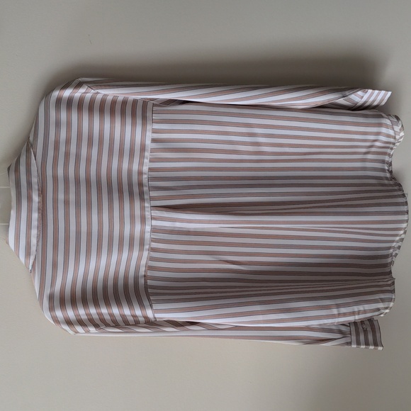 Fred David Striped Satin Blouse - Small - Picture 5 of 5